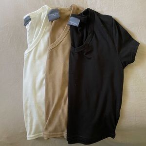 Three pack baby tees XS